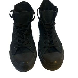 Converse Unisex Chuck Taylor All Star Hi Black Monochrome High Top Sneakers